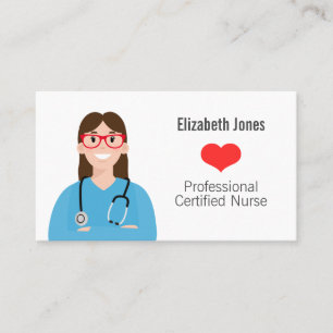 Personalised Nurse Avatar Business Card