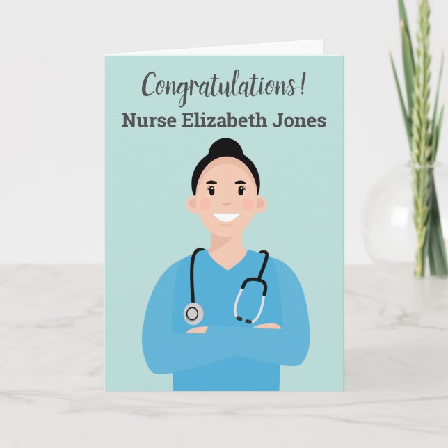 Personalised Nurse Avatar Card (Front)