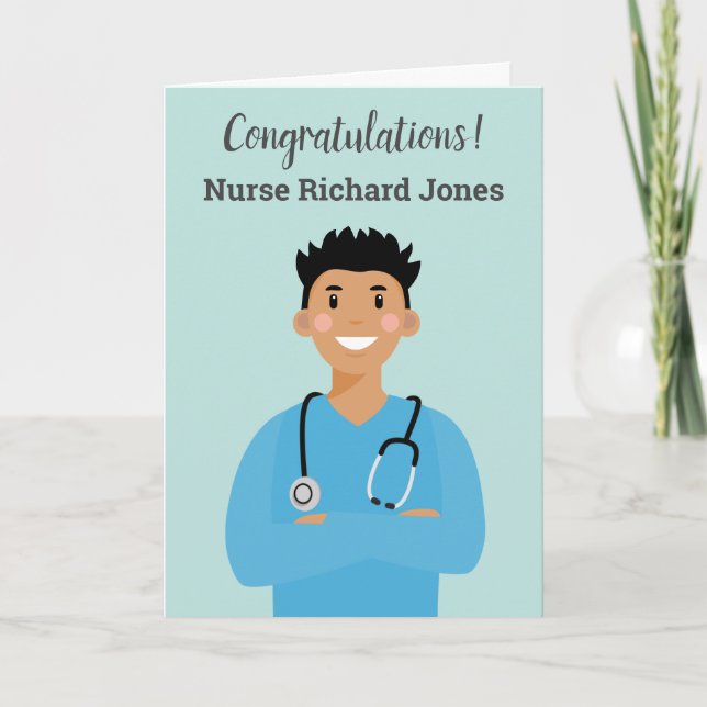 Personalised Nurse Avatar Card (Front)