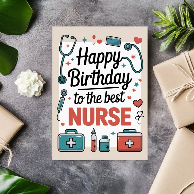 Personalised Nurse Birthday Card (Creator Uploaded)