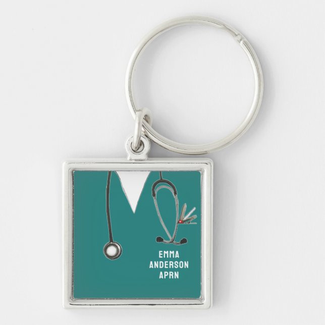 personalised nurse collectable key ring (Front)