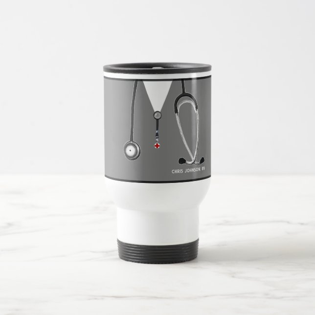 Personalised Nurse Collectable Travel Mug (Center)