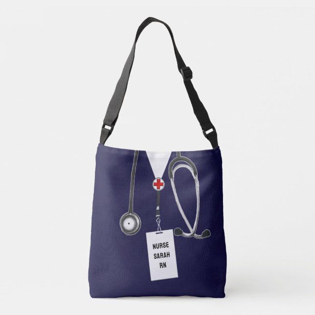 Personalised Nurse Gift Crossbody Bag (Back)
