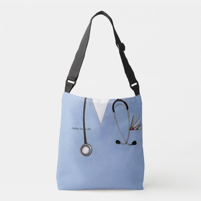 Personalised Nurse Gift Crossbody Bag (Front)