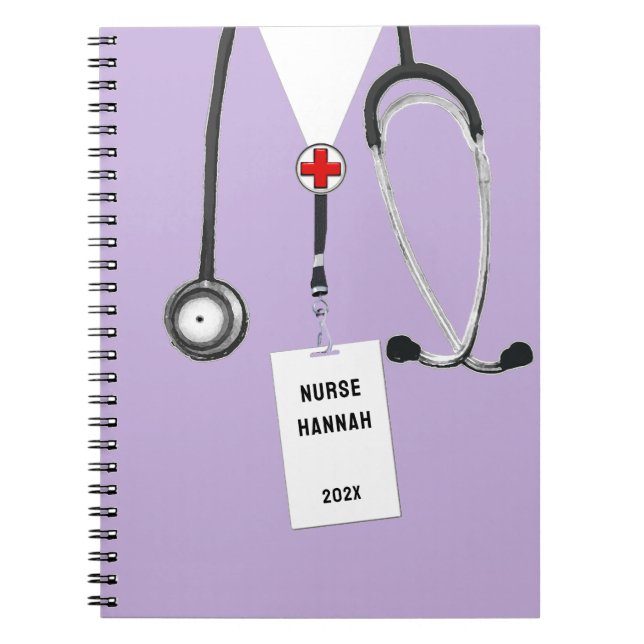 Personalised Nurse Gift Ideas Notebook (Front)