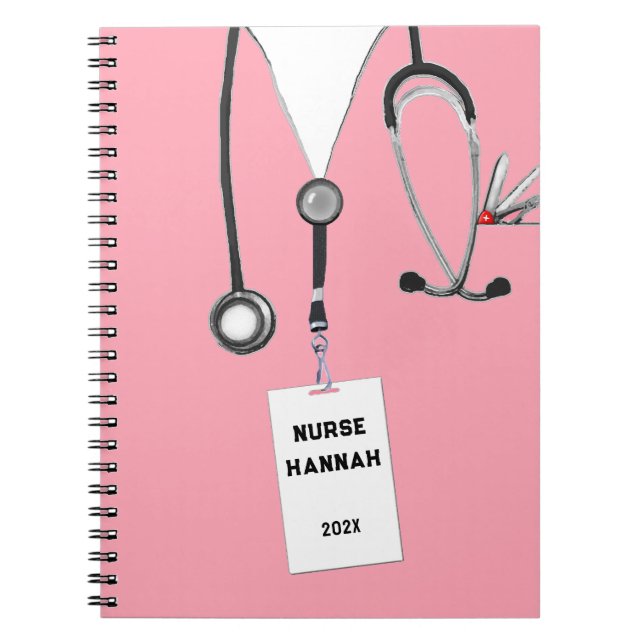 Personalised Nurse Gift Ideas Notebook (Front)