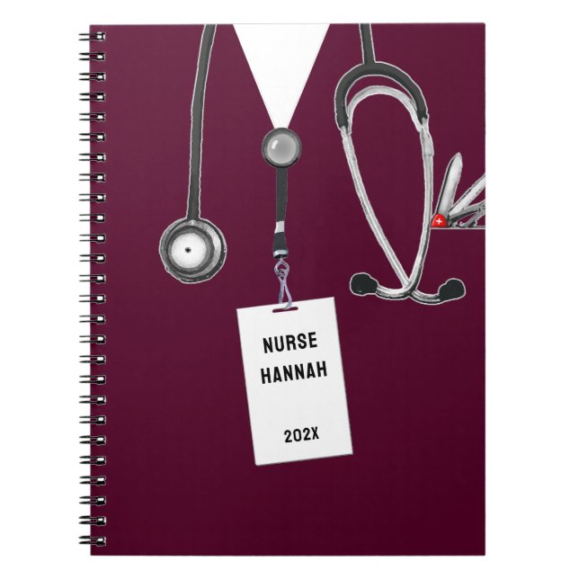 Personalised Nurse Gift Ideas Notebook (Front)