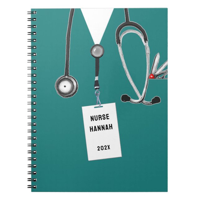 Personalised Nurse Gift Ideas Notebook (Front)