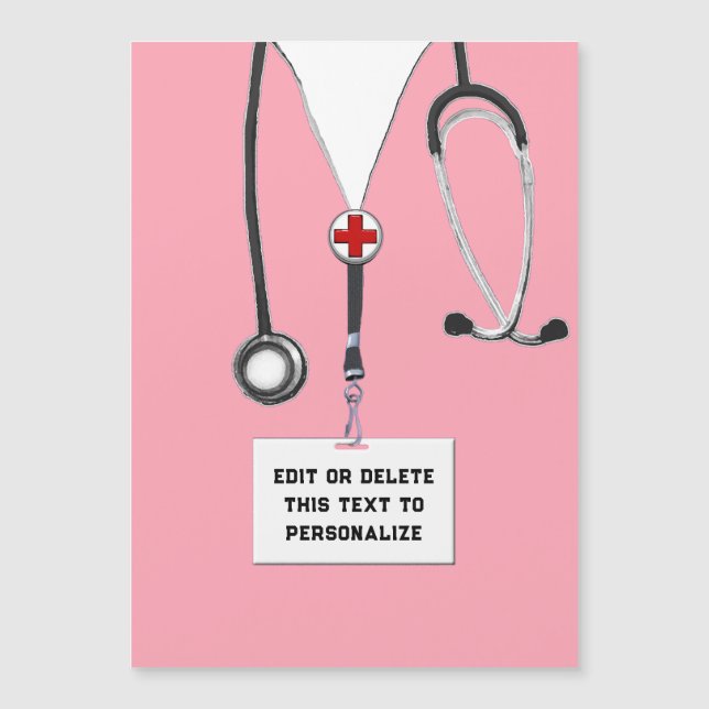 Personalised Nurse Gift Magnet (Front)