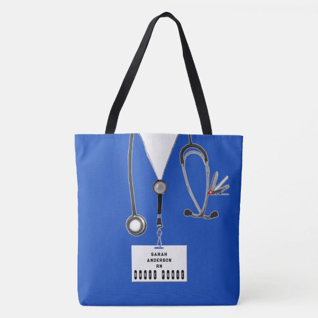 Personalised Nurse Gift Tote Bag (Front)