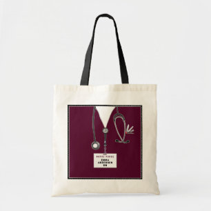 personalised nurse gift tote bag