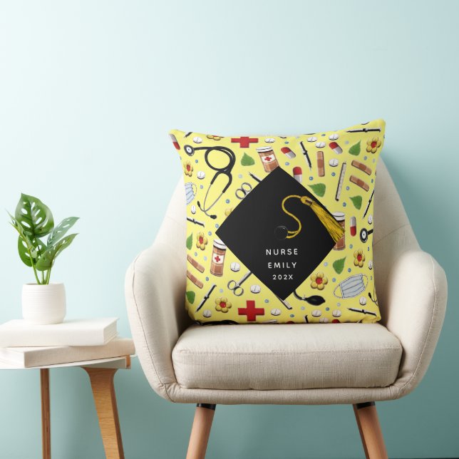 Personalised Nurse Graduation Gift Cushion (Chair)