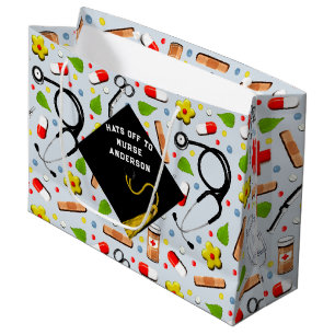 Personalised Nurse Graduation Large Gift Bag