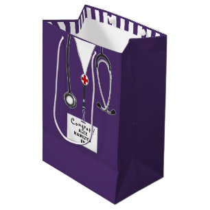 Personalised Nurse Graduation Medium Gift Bag