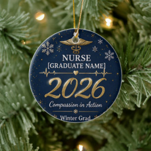 Personalised Nurse Graduation Ornament 2026   Wint