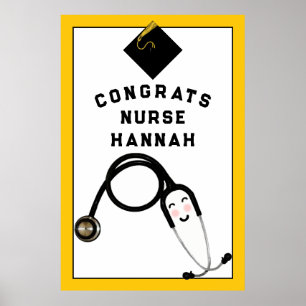 Personalised Nurse Graduation Poster