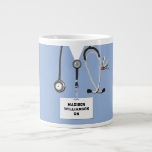 Personalised Nurse Large Coffee Mug