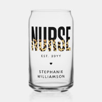 Personalised Nurse Leopard Print RN Graduation