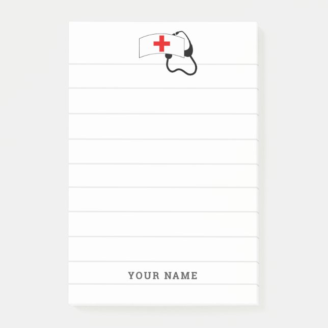 Personalised Nurse Medical Post-it Notes (Front)