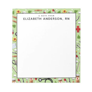 personalised nurse notepad
