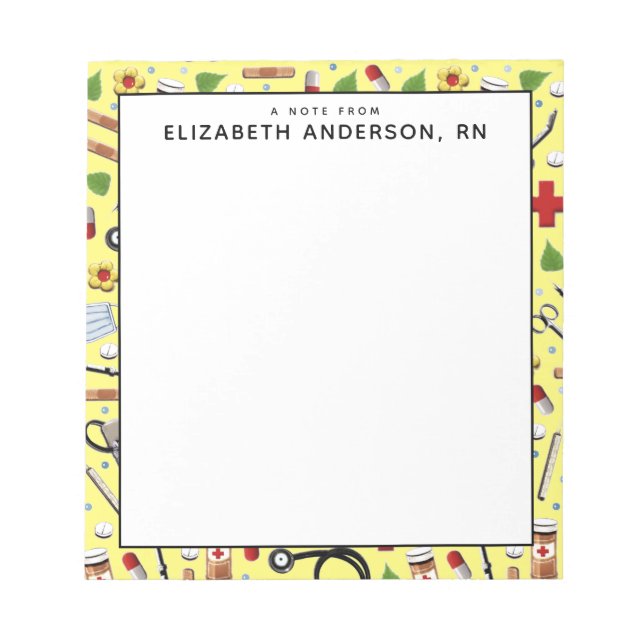 Personalised Nurse Notepad (Front)