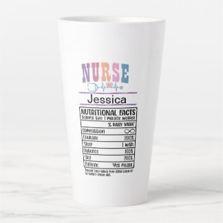 Personalised Nurse Nutritional Facts Funny Mug 