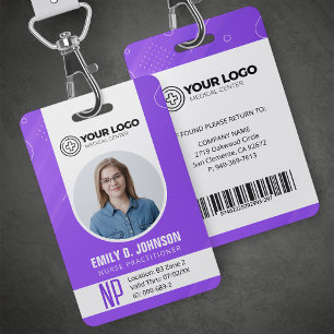 Personalised Nurse Practitioner NP Photo ID Badge