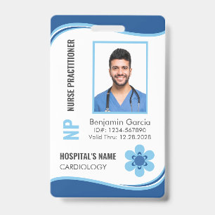 Personalised Nurse Practitioner Photo ID Security Badge