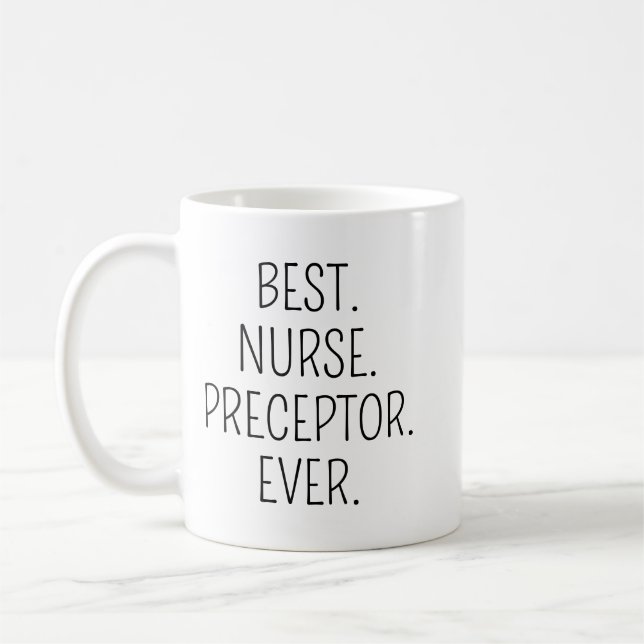 Personalised Nurse Preceptor Gift, Best Nurse  Coffee Mug (Left)