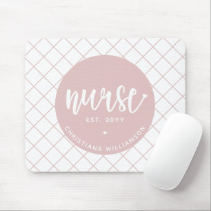 Personalised Nurse RN graduation Elegant Mouse Pad