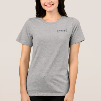 Personalised Nurse Signature Pocket Placement RN Tri-Blend Shirt