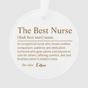 Personalised Nurse Thank You Ornament – The Best