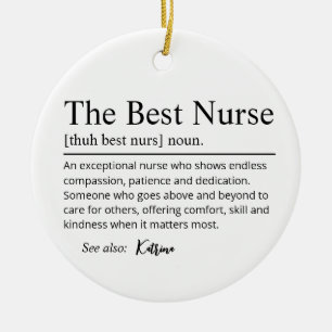 Personalised Nurse Thank You Ornament – The Best