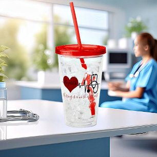 Personalised nursing  acrylic tumbler