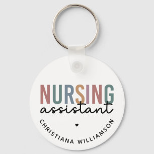 Personalised Nursing Assistant Key Ring
