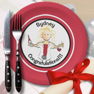 Personalised Nursing Graduation - Fun Paper Plate