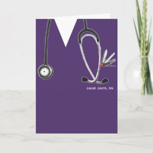 Personalised Nursing School Graduation Card