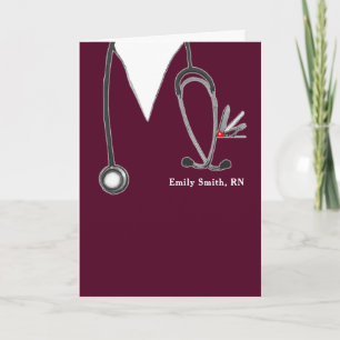 Personalised Nursing School Graduation Card