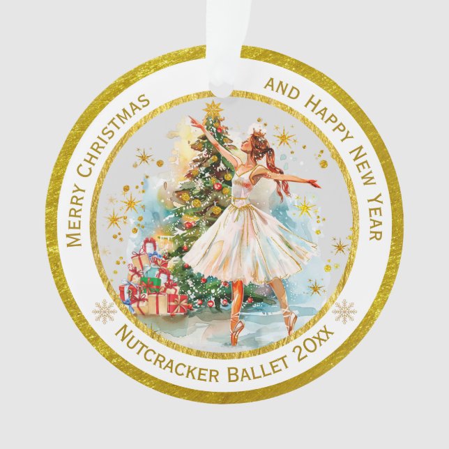 Personalised Nutcracker Ballet Christmas - Gift Ornament (Front)