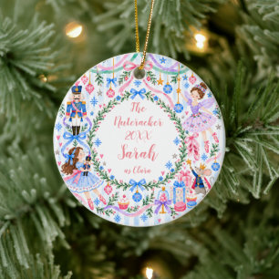 Personalised Nutcracker Ballet Christmas Keepsake  Ceramic Tree Decoration