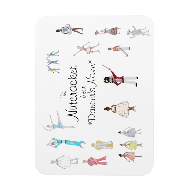 Personalised Nutcracker Ballet Magnet (Vertical)