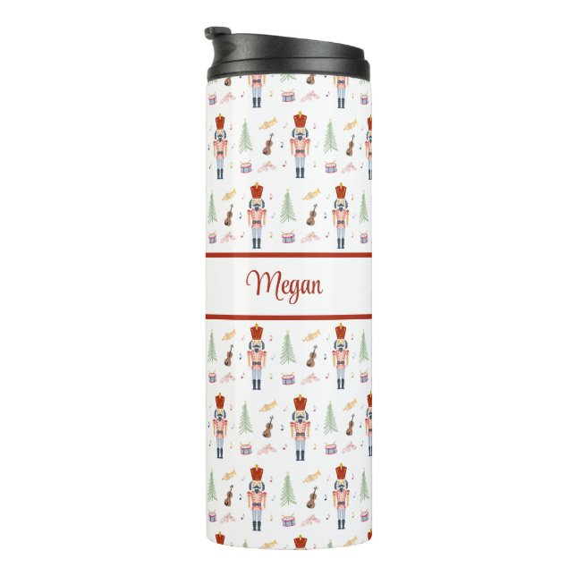Personalised Nutcracker Ballet Music Holiday Thermal Tumbler (Rotated Right)