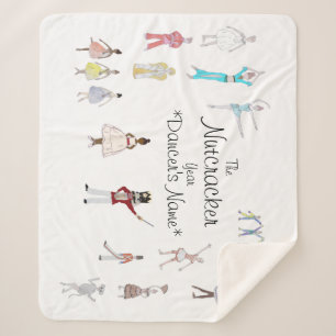 Personalised Nutcracker Ballet Sherpa Blanket