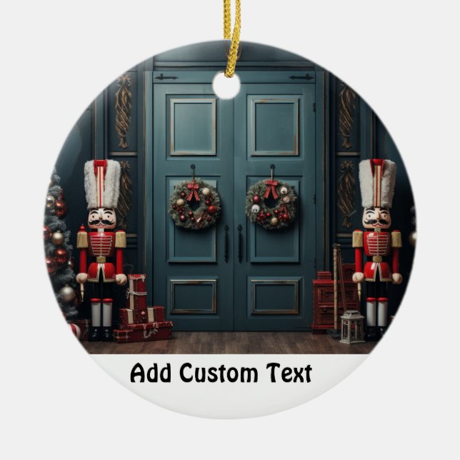  "Personalised Nutcracker Christmas Ornament (Front)