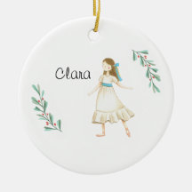 Personalised Nutcracker Clara Keepsake  Ceramic Or