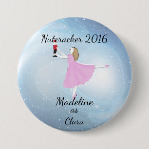 Personalised Nutcracker - Clara Ornament 7.5 Cm Round Badge