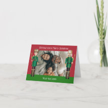 Personalised Nutcracker Folded Greeting Card