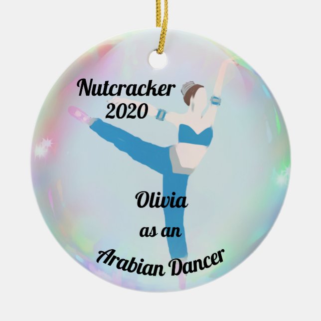 Personalised Nutcracker Ornament - Arabian Dancer (Front)