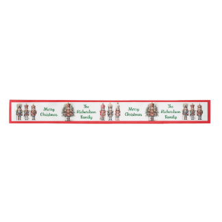Personalised Nutcracker Soldiers Satin Ribbon