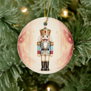Personalised Nutcracker Theatre Christmas Ceramic Tree Decoration